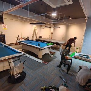 TUARAN SABAH INSTALLATION 9FT AMERICAN POOL TABLE & 12FT SNOOKER TABLE - Image 4